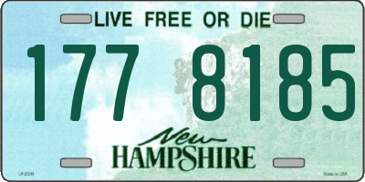NH license plate 1778185