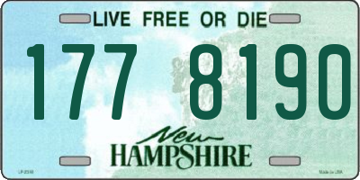NH license plate 1778190