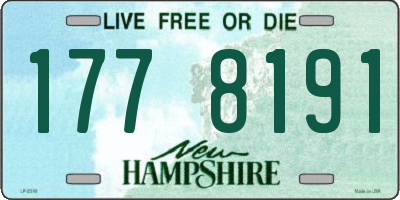 NH license plate 1778191
