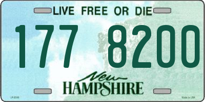 NH license plate 1778200