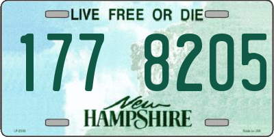 NH license plate 1778205