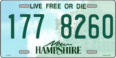 NH license plate 1778260