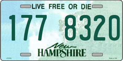 NH license plate 1778320