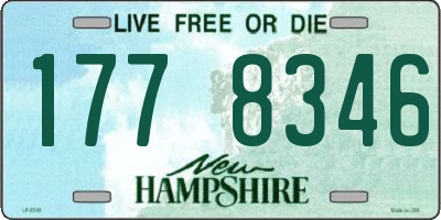 NH license plate 1778346
