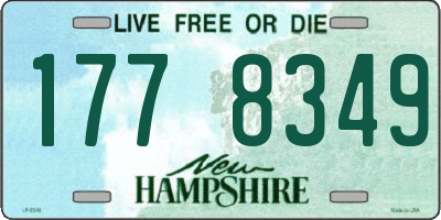 NH license plate 1778349