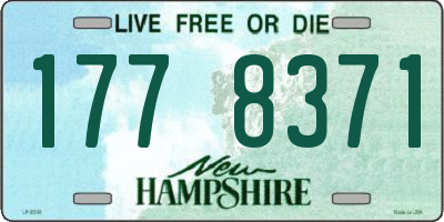 NH license plate 1778371