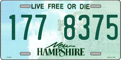 NH license plate 1778375