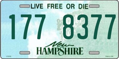 NH license plate 1778377