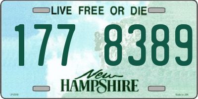 NH license plate 1778389