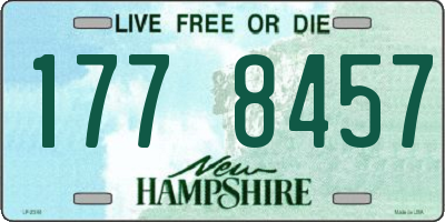 NH license plate 1778457