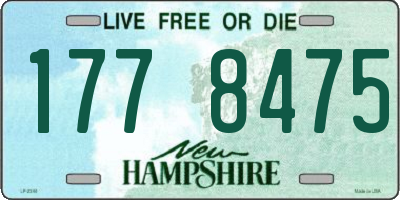 NH license plate 1778475