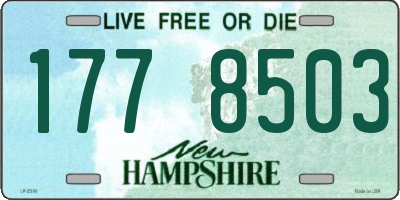 NH license plate 1778503