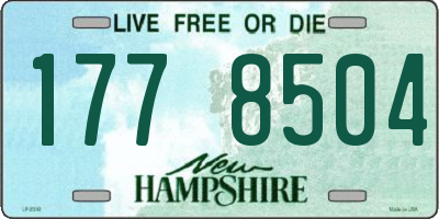 NH license plate 1778504