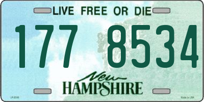 NH license plate 1778534