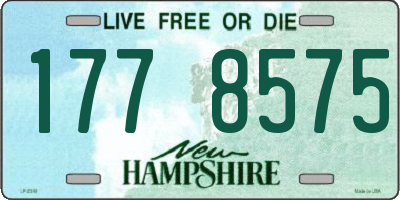 NH license plate 1778575