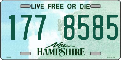 NH license plate 1778585