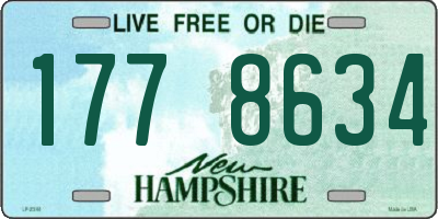 NH license plate 1778634