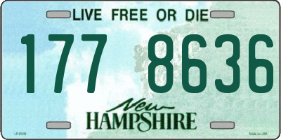 NH license plate 1778636