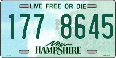 NH license plate 1778645
