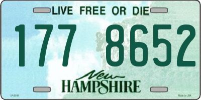 NH license plate 1778652