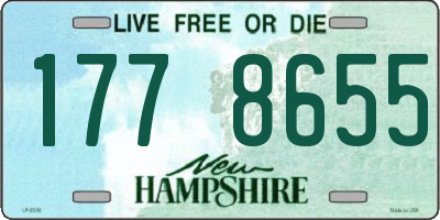 NH license plate 1778655