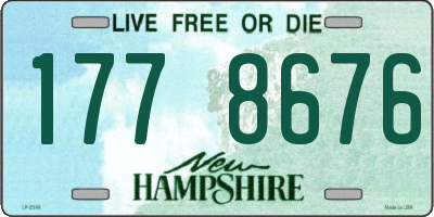 NH license plate 1778676