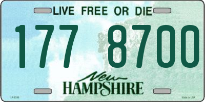 NH license plate 1778700