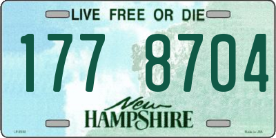 NH license plate 1778704