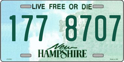 NH license plate 1778707