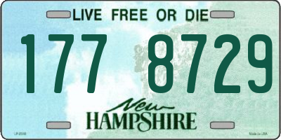 NH license plate 1778729