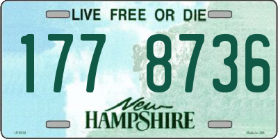 NH license plate 1778736
