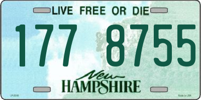 NH license plate 1778755