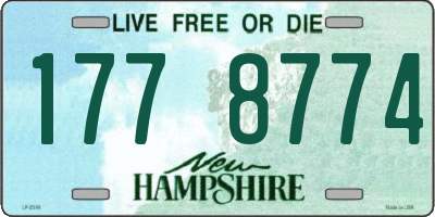 NH license plate 1778774