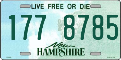 NH license plate 1778785