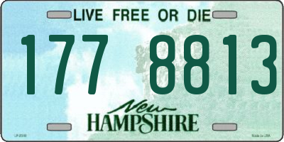 NH license plate 1778813