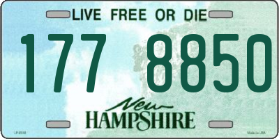 NH license plate 1778850