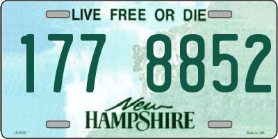 NH license plate 1778852
