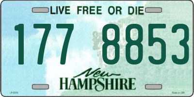 NH license plate 1778853
