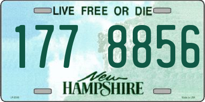 NH license plate 1778856