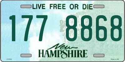 NH license plate 1778868