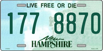 NH license plate 1778870
