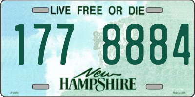 NH license plate 1778884