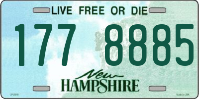 NH license plate 1778885