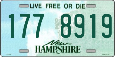 NH license plate 1778919