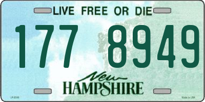 NH license plate 1778949