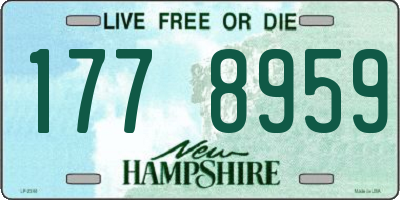 NH license plate 1778959