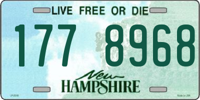 NH license plate 1778968