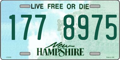 NH license plate 1778975