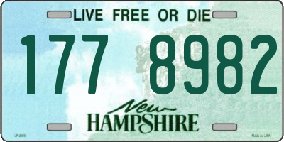 NH license plate 1778982