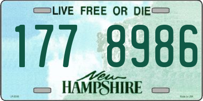 NH license plate 1778986